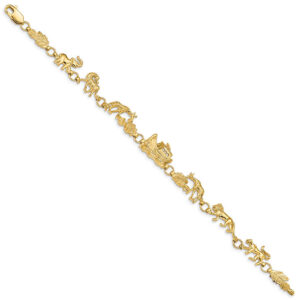 Noah's Ark Bracelet, 14K Gold