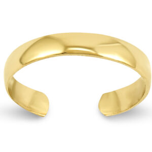 Plain 14K Gold Toe Ring