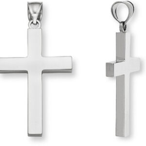 Plain Platinum Cross Pendant