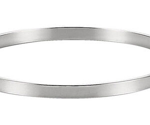 Plain Polished Bangle Bracelet, Sterling Silver (4.75mm)