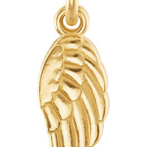 Posh Mommy Angel Wing Pendant, 14K Gold