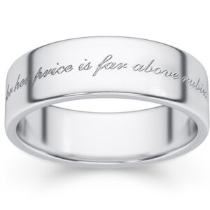 Proverbs 31 Bible Verse Ring in Sterling Silver