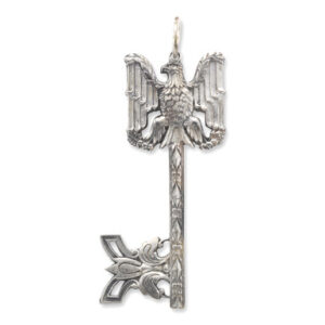 Renaissance Eagle Key Pendant in Sterling Silver