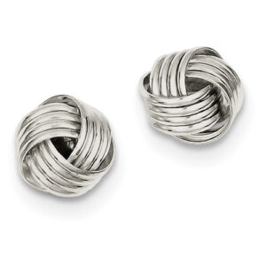 Sterling Silver Love Knot Earrings