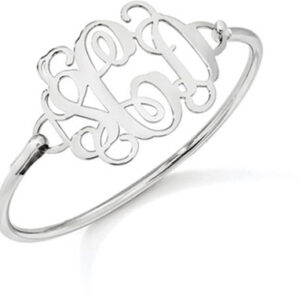 Sterling Silver Monogram Bracelet