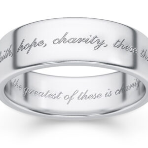 The Greatest of These Is Charity Bible Verse Ring