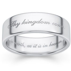 "Thy Kingdom Come" Wedding Band Ring