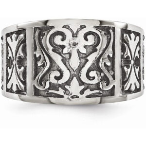 Titanium Filigree Ring with Brushed Finish