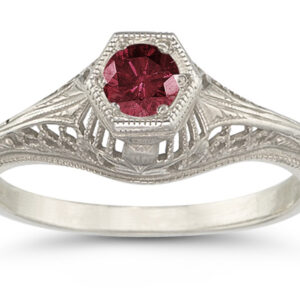 Vintage Art Deco Ruby Ring