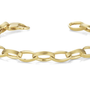 Women's Elliptical Link Bracelet, 14K Gold