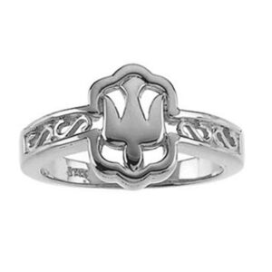 Women's Holy Spirit Dove Ring in 14K White Gold